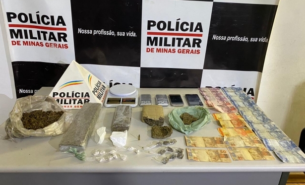 POLCIA MILITAR PRENDE AUTORES DE TRFICO DE DROGAS EM PERDIGO