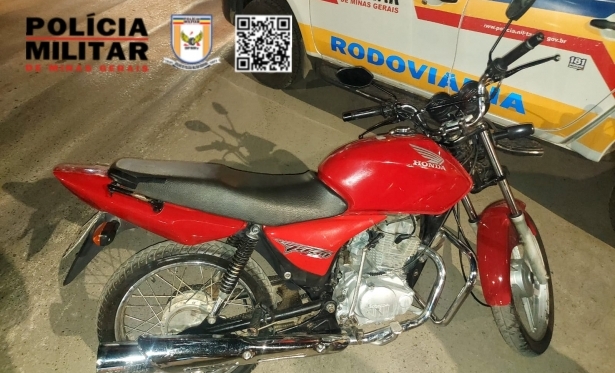 MOTOCICLETA COM SINAIS DE ADULTERAO  APREENDIDA DURANTE OPERAO NA BR-354