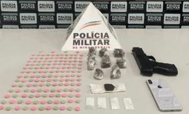 HOMEM  PRESO COM GRANDE QUANTIDADE DE DROGAS DURANTE OPERAO EM NOVA SERRANA